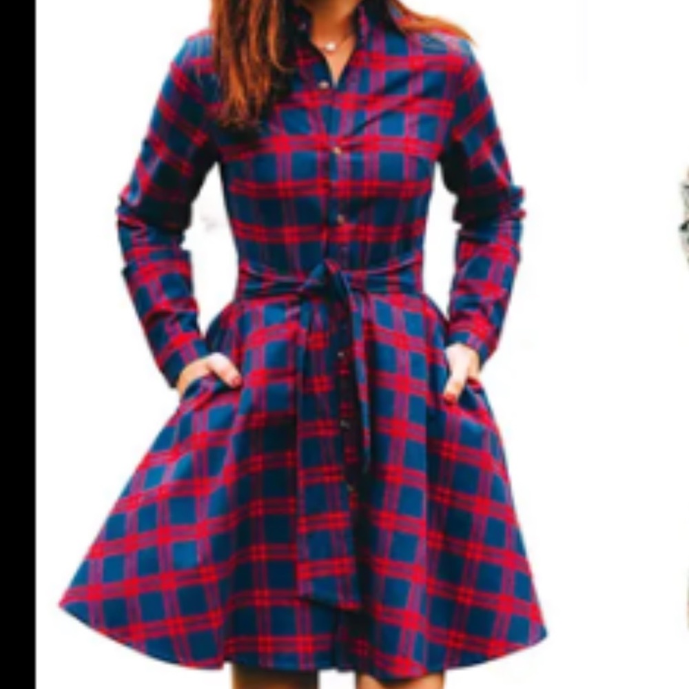 Kiel James Patrick Crisp Autumn Eve Flannel Dress